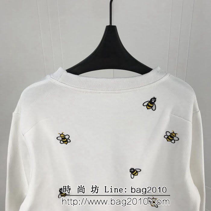 DIOR迪奧 18ss秋冬新款衛衣 全身小蜜蜂刺繡 加絨面料 保暖舒適 男女同款 ydi2141